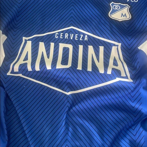 Blue soccer Sports Shirt - Picture 3 of 6